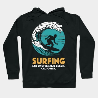 Surfing San Onofre State Beach California | Surfing Lovers Gifts Hoodie